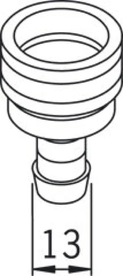 Kuulapikaliitin Oras 224332 Ø 13 mm kromi