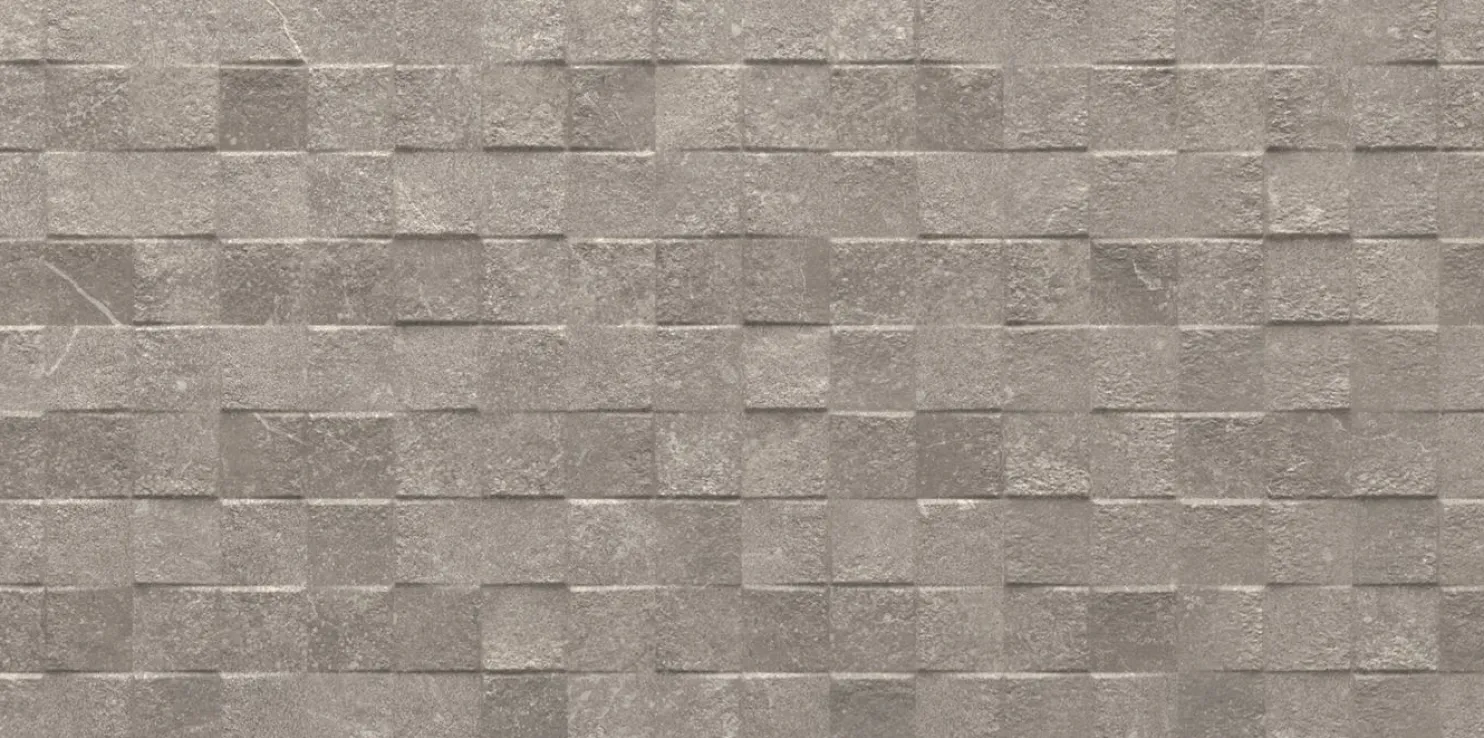 Kuviolaatta Pukkila Piazen Ash Cubic himmeä struktuuri 600x300 mm