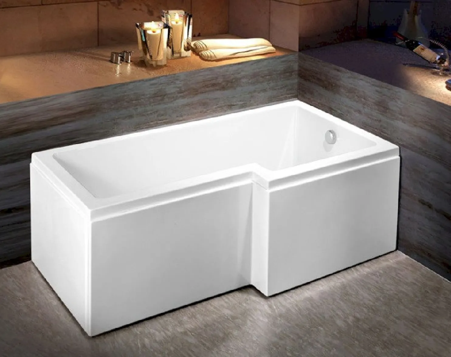 Kylpyamme Bathlife Behag 1500x850x550 mm oikea