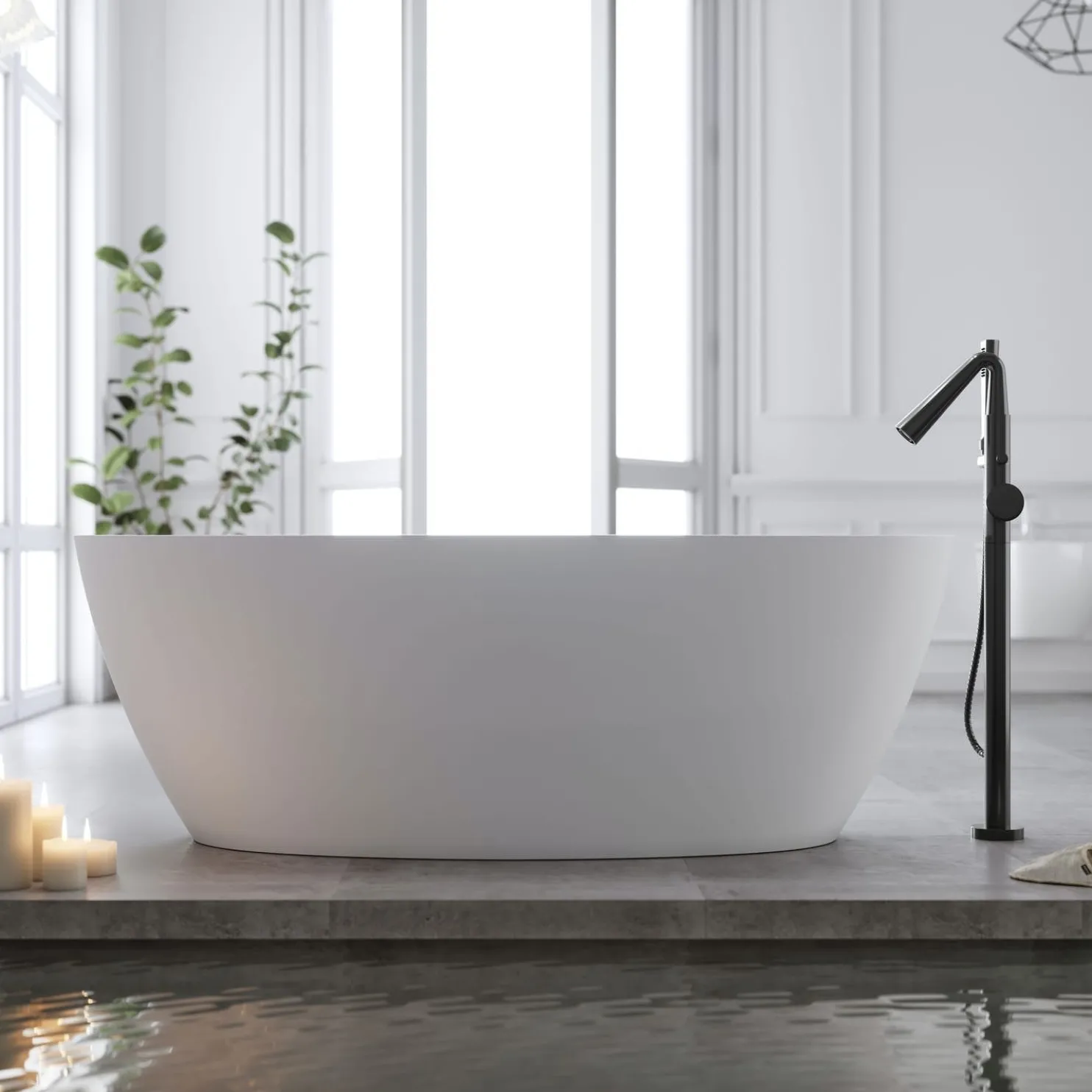 Kylpyamme Bathlife Sund 1700x820 mm valkoinen