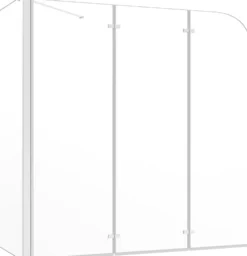 Kylpyammeen seinä 130x130 cm karkaistu lasi läpinäkyvä