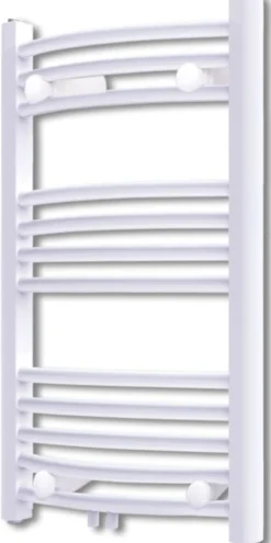 Kylpyhuoneen keskuslämmitys pyyheteline kaareva 500 x 764 mm