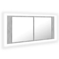 Kylpyhuoneen LED-peilikaappi, 100x12x45 cm, eri värejä (08767)