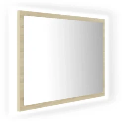 Kylpyhuoneen peili LED-valoilla, koot 60x8,5x37 cm ja 60x8,5x38 cm, eri värejä (07779)