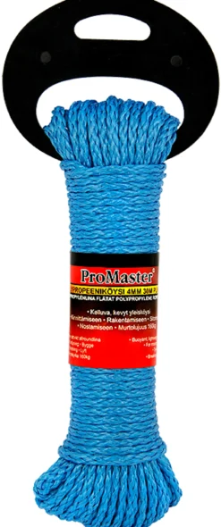Köysi ProMaster PP 4 mm punottu 30 m