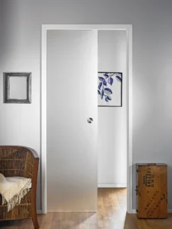Lasiliukuovi seinän sisään Stella Pocket Door M9 hidastimella 925x2040mm
