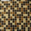 Lasimosaiikki Gils Caramel 32,7 x 32,7 seinä-/lattialaatta