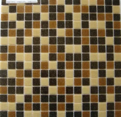 Lasimosaiikki Gils Caramel 32,7 x 32,7 seinä-/lattialaatta