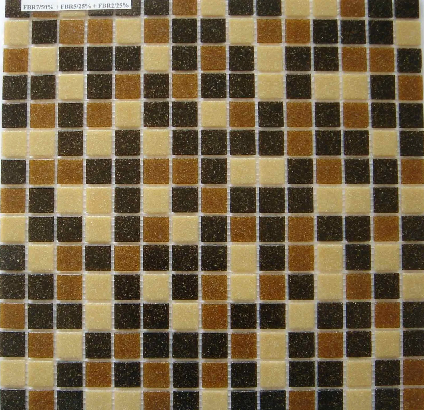 Lasimosaiikki Gils Caramel 32,7 x 32,7 seinä-/lattialaatta