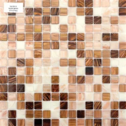 Lasimosaiikki Gils Irish Moss 32,7 x 32,7 seinä-/lattialaatta