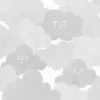 Lastenhuoneen tapetti Rebel Walls Happy Clouds Graphite, pilvi, harmaa