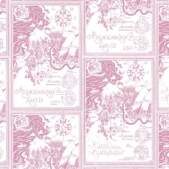 Lastenhuoneen tapetti Sandudd Muumi 5348-8, punainen/valkoinen, non-woven