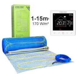 Lattialämmitysmatto Grand Meyer 1 m², 170 W/m² + Wi-Fi termostaatti SN-10, eri kokoja
