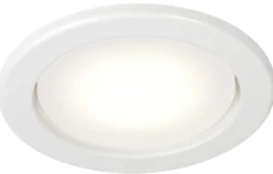 LED-alasvalo Airam Planex, 5W/828, GX53, Ø104x39mm, IP23, valkoinen