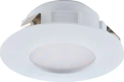 LED-alasvalo Eglo Pineda 6W Ø78mm IP20/44 valkoinen 95817
