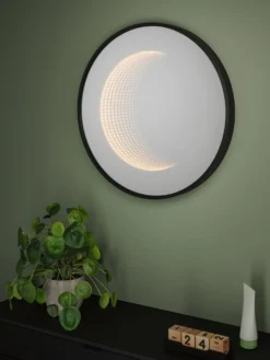 LED-valopeili Paulmann Miro Ø50cm IP44 70lm 11.5W mattamusta