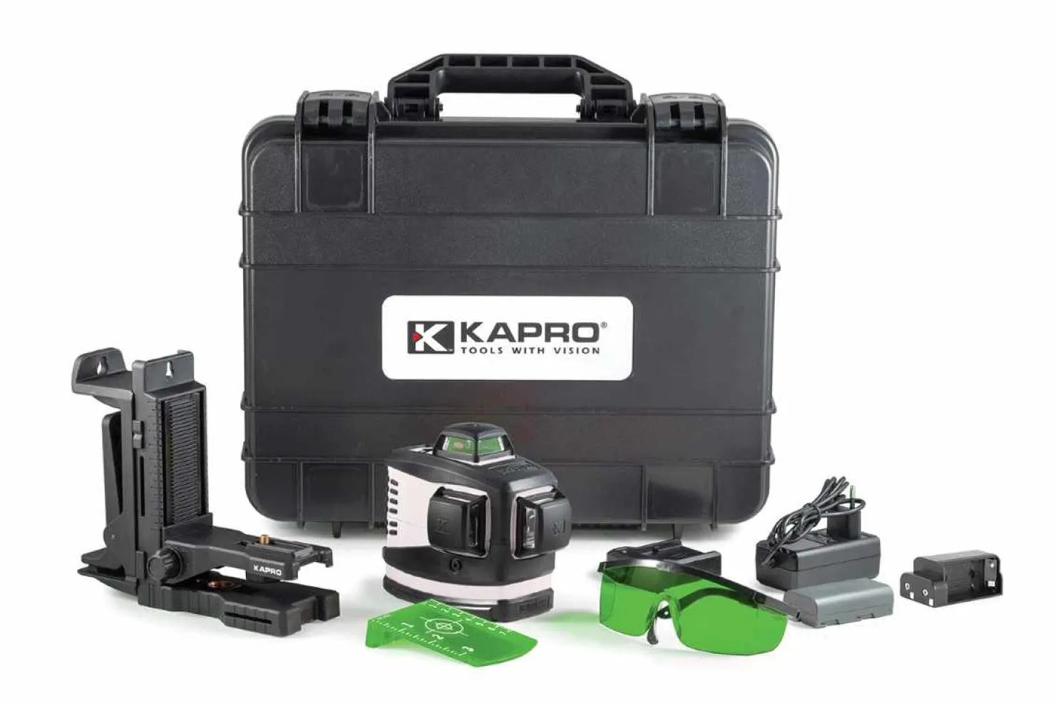 Linjalaser Kapro 883G Prolaser 3D 360° vihreä 2P/1V + kotelo