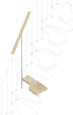 Lisäaskelma Rintal Mini -portaisiin, leveys 61cm