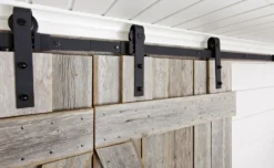 Liukuoven kiskopaketti ilman hidastimia Mirror Line Ladon Ovi, kahdelle ovelle