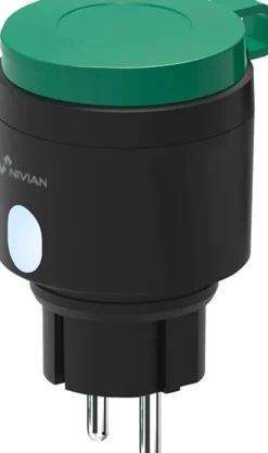 Älypistoke Celotron Nivian Smart, ulkokäyttöön, maksimikuormitus 16A, kulutustilastot, ajastin ja kalenteri, WiFi