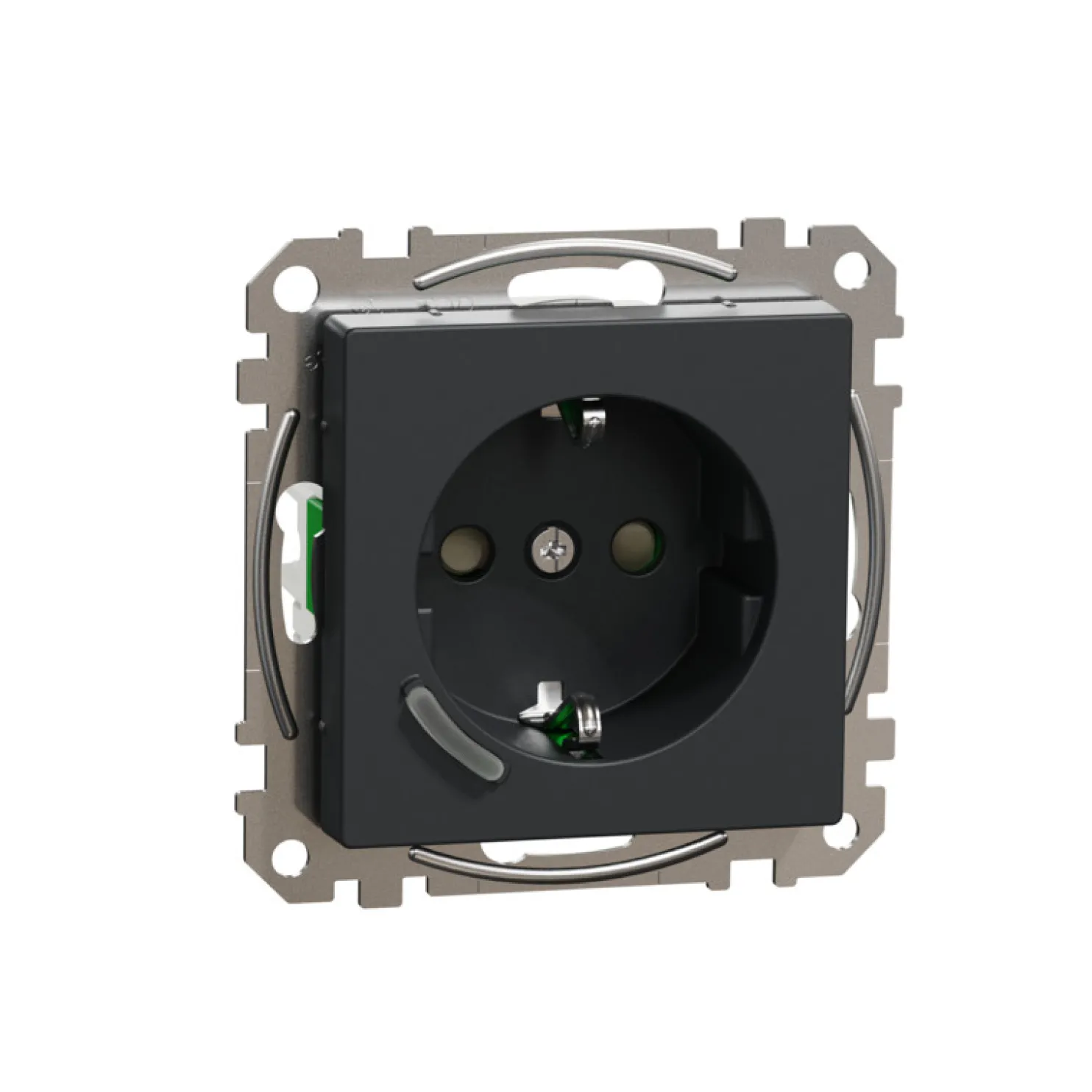 Älypistorasia Schneider Electric Wiser Exxact 1-osainen UPJ Zigbee antrasiitti