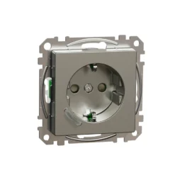 Älypistorasia Schneider Electric Wiser Exxact 1-osainen UPJ Zigbee metalli