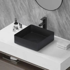 Malja-allas Bathlife Skatt 40, 406x406mm, musta/rst