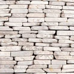 Marmorimosaiikki Qualitystone Standing White Interlock, verkolla, vapaa mitta