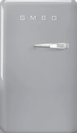 Minijääkaappi Smeg Retro FAB5LSV5, 40.4cm, 38 l, hopea, vasen
