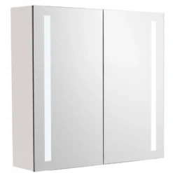 Peilikaappi LED-valolla Tammiholma Empoli, 60x60 cm, 28 W, pistorasioilla, valkoinen