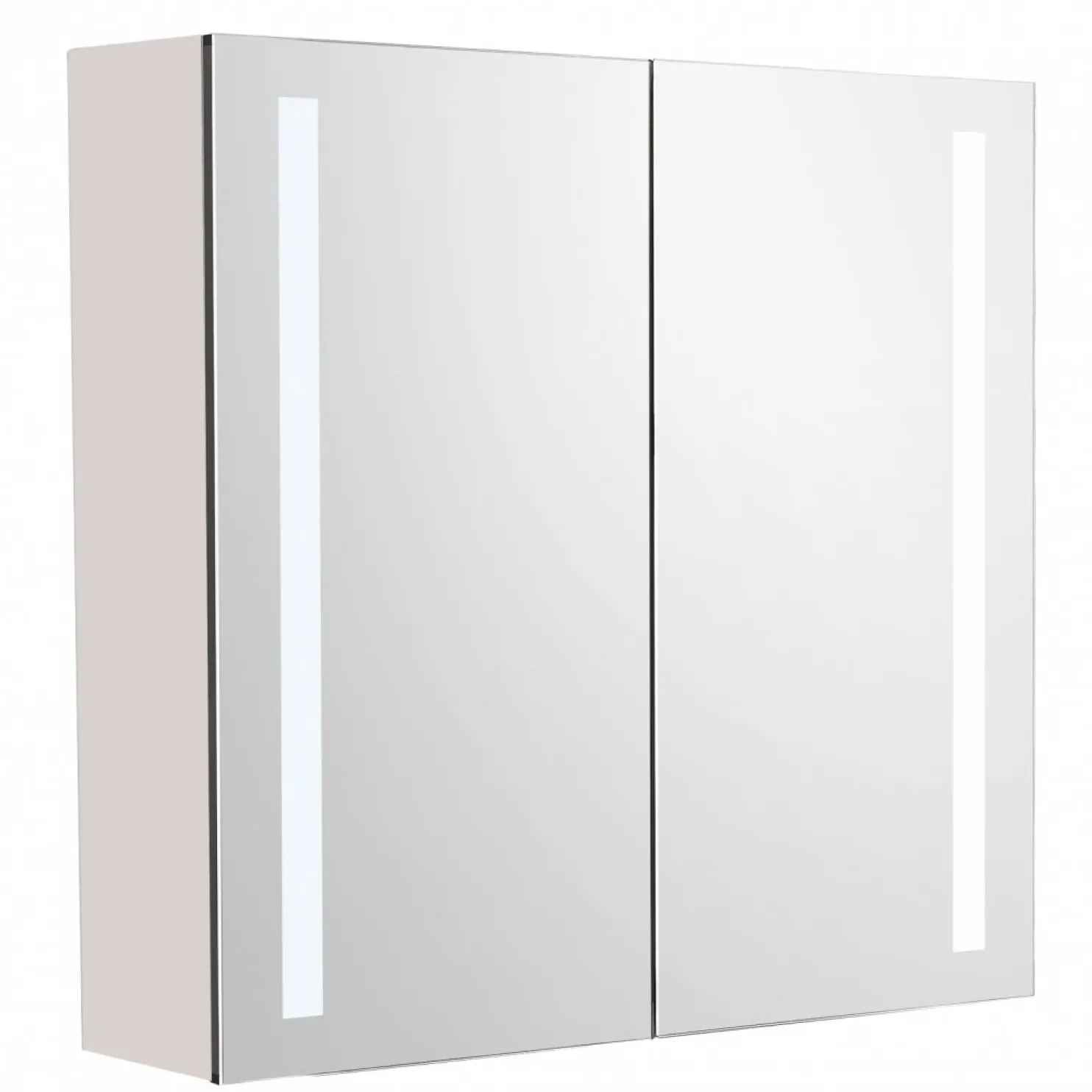Peilikaappi LED-valolla Tammiholma Empoli, 60x60 cm, 28 W, pistorasioilla, valkoinen