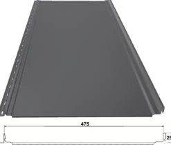 Peltikatto Weckman Progantti Standard 0.5 mm pystysauma