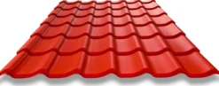 Peltikatto Weckman Teräsaalto Standard Crown Matta 0,5 mm tiilikuvio