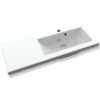 Pesuallas Grip Claudia 90 900x390mm valumarmori oikea valkoinen