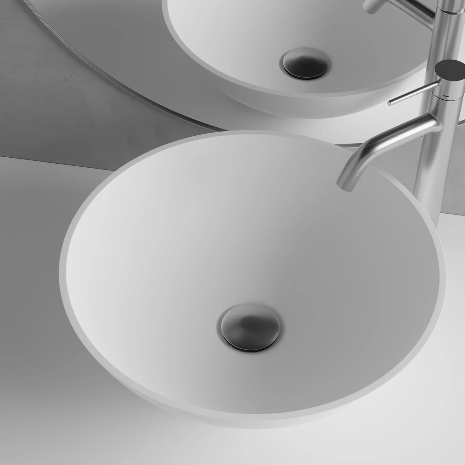 Pesuallas hanalla Scandtap, Solid Surface R1, Pop-Up Universal Duo, Voyage High