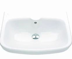 Pesuallas Ido Glow 600 kulmikas ylivuotosuojalla ei hanareikää