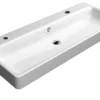 Pesuallas Interia Sand 1200x500 mm, kahdella hanareiällä, valkoinen