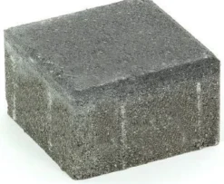 Pihakivi Rudus Kartanonoppa 80 138x138x80 mm sileä musta