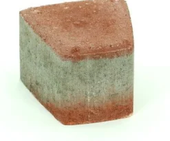 Pihakivi Rudus Klassikko iso kaarre 80 110x115x80 mm sileä punainen