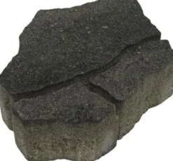 Pihakivi Rudus Luotokivi 336x246x80 mm profiloitu mustaharmaa