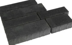 Pihakivisarja Rudus Piano-kivet 80 mm sileä hiili