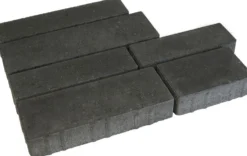 Pihakivisarja Rudus Piano-kivet 80 mm sileä musta