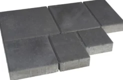 Pihakivisarja Rudus Roomalaiset isot kivet 80 mm sileä musta