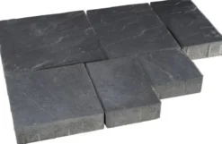 Pihakivisarja Rudus Roomalaiset pienet kivet 80 mm profiloitu musta