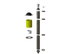 Piippusetti Vilpra DW50 CS,2,5m/∅115/215, ruostumaton teräs