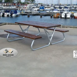Piknik-pöytäryhmä Eden Wood Robust, 6-8 henkilölle