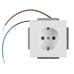 Pistorasia ABB Impressivo - 1S/16A/IP20 UKJ 0X led valkoinen