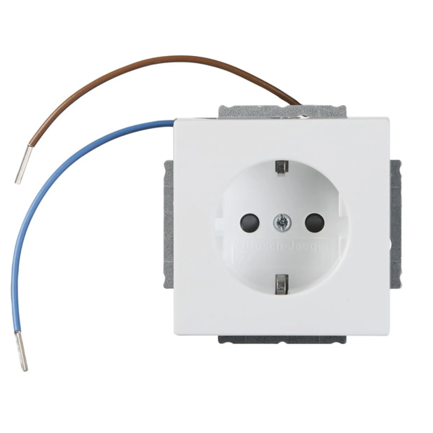 Pistorasia ABB Impressivo - 1S/16A/IP20 UKJ 0X led valkoinen