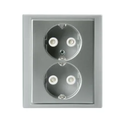 Pistorasia Impressivo 2S/16A/IP21 UPJ HL alumiini