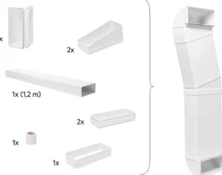 Puoliputkisarja induktiolieden liesituulettimelle Electrolux M2CKCF01